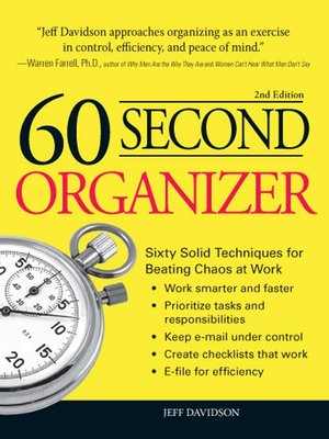 cover image of 60 Second Organizer